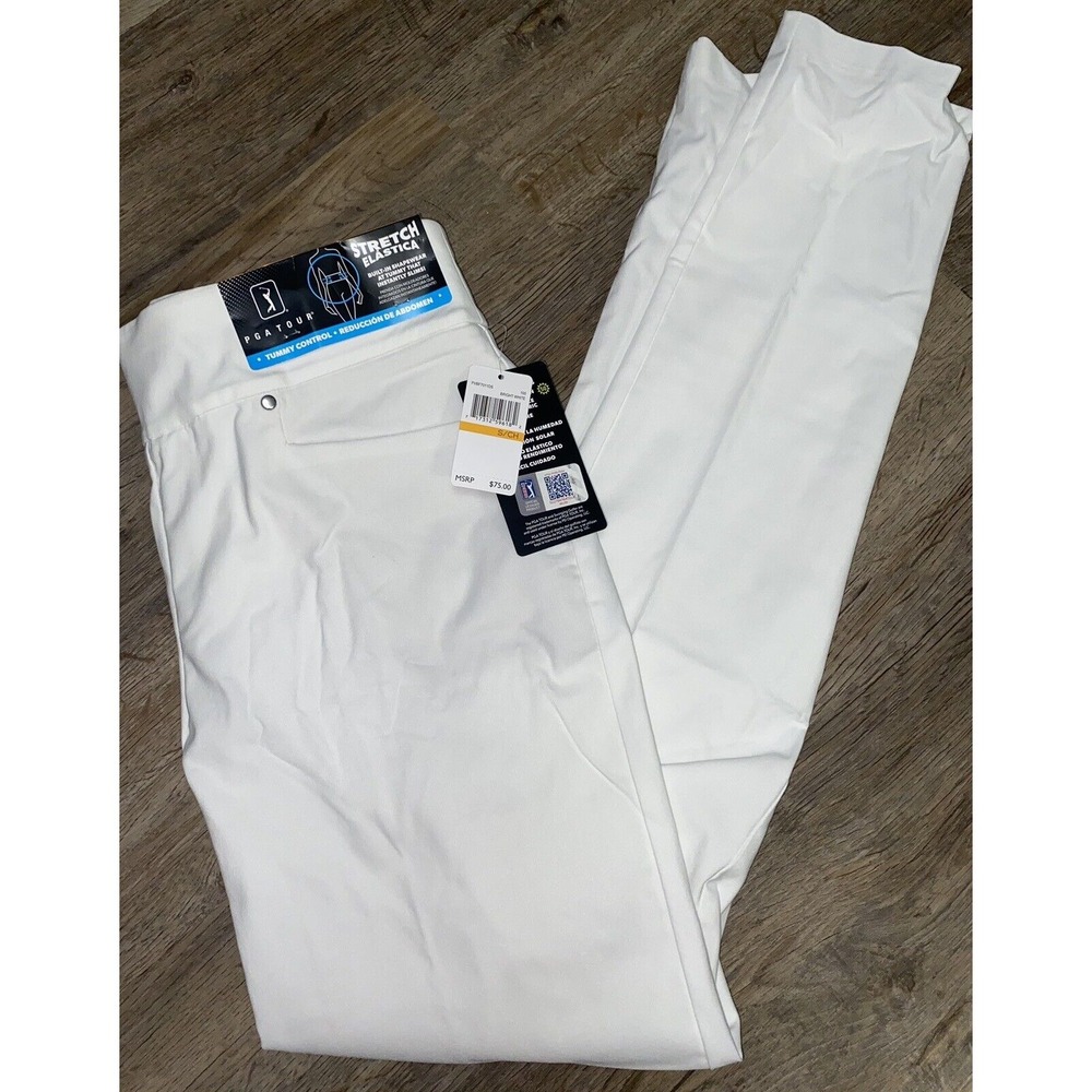 NWT PGA TOUR Women's Pull-on Golf Pant with Tummy Control, Small